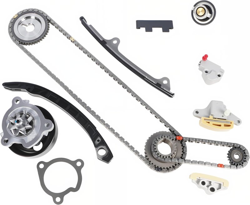 Autodevil Store Timing Chain kit with Water Pump 2.5L Fit for Altima 2007 2008 2009 2488CC Car Engine Time Replacement Parts with Thermostat 13028-JA01A 150411JB0A 210106N226 - Image 1